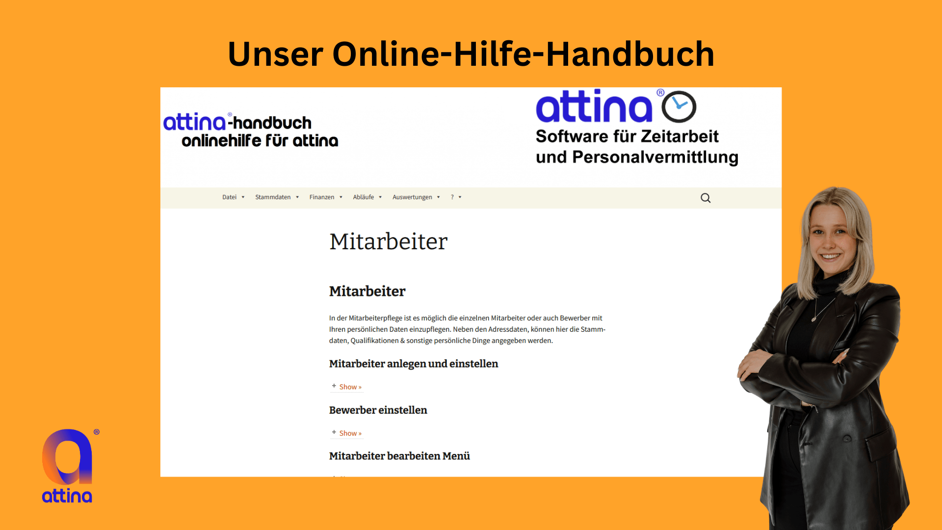 Online Hilfe Handbuch Attina - Blog